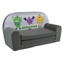 KLEINES KINDER-SCHLAFSOFA 60 MONSTERS