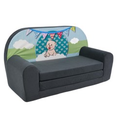 KLEINES KINDER-SCHLAFSOFA 53 TEDDY GRÜN