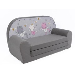 KLEINES KINDER-KLAPPSOFA 45 TANZENDE KÄTZCHEN