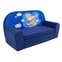 KLEINES KINDERSCHLAFSOFA 05 FLUGZEUG