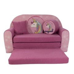 GROSSES KINDER SCHLAFSOFA 44 – MAGISCHES EINHORN