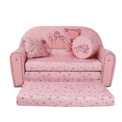 GROSSES KLAPPBARES KINDERSOFA 04 TEDDYBÄR