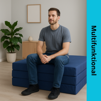 Klappmatratze Gästematratze Größe 200x70x10cm mit VW-GTD-Karomuster - 7