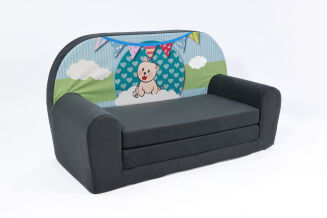 Kindersofa MINI Kindercouch W386_53 Teddy Grün - 2