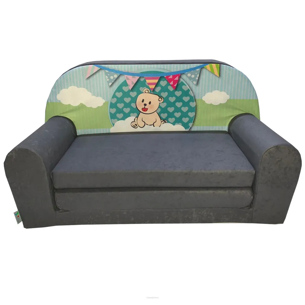 Kindersofa MINI Kindercouch W386_53 Teddy Grün