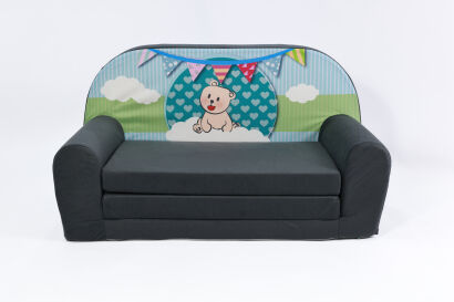 Kindersofa MINI Kindercouch W386_53 Teddy Grün