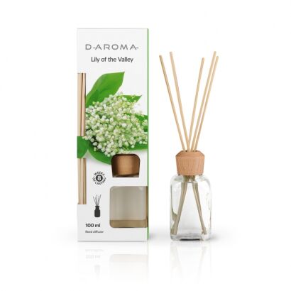 Duftdiffuser D-aroma Reed Diffuser 100ml Maiglöckchen – Frühlingsfrische in Deinem Zuhause