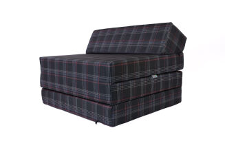 Klappmatratze Gästematratze mit Kopfteil VW-GTI-Karomuster Größe 200x70x10cm - 11