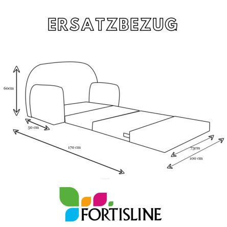 Ersatzbezüge für das Kindersofa W319