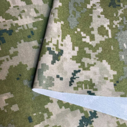 Polsterstoff Microfaser mit Motiv "CAMO" Piksel