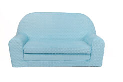 Kindersofa MINI Kindercouch W455_06 Plüsch Türkis