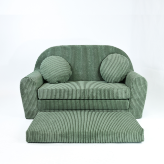 Sofa Rosalia  - Ausklappbares Kindersofa aus Cord mit Verlängerung - 22