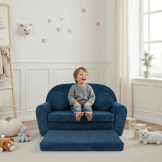 Sofa Rosalia  - Ausklappbares Kindersofa aus Cord mit Verlängerung - 38