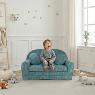 Sofa Rosalia  - Ausklappbares Kindersofa aus Cord mit Verlängerung - 14