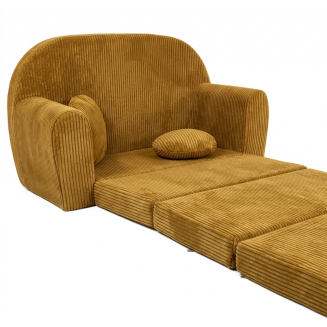Sofa Rosalia  - Ausklappbares Kindersofa aus Cord mit Verlängerung - 30