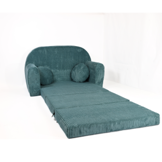 Sofa Rosalia  - Ausklappbares Kindersofa aus Cord mit Verlängerung - 12