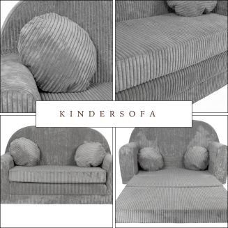 Sofa Rosalia  - Ausklappbares Kindersofa aus Cord mit Verlängerung - 21