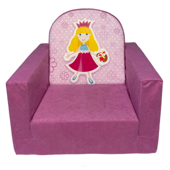 Ausklappbarer Kindersessel - Prinzessin Pink