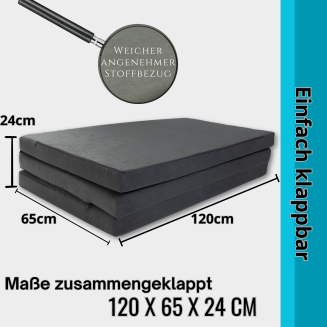 Klappmatratze Gästematratze XL 120x195x8cm - 4