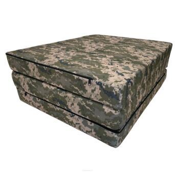 Klappmatratze Camouflage PIXEL Größe M - 180x65x7cm