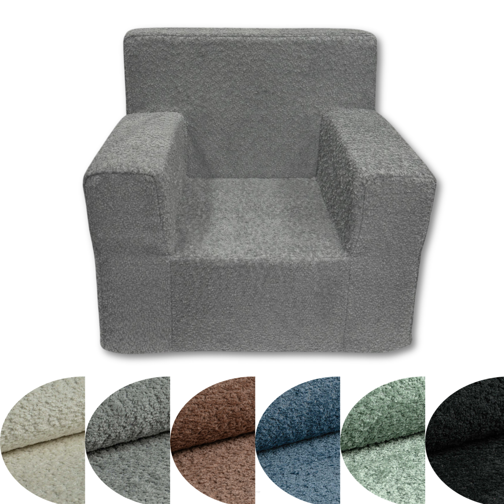 Kindersessel David – Gemütlicher Komfort für kleine Abenteurer - Erhältlich in Beige und Grau