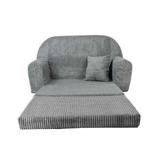 Mini-Sofa Rosalia - Ausklappbares Kindersofa aus Cord - 32