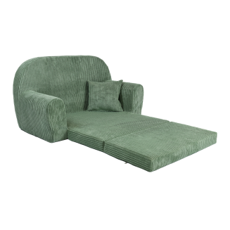 Mini-Sofa Rosalia - Ausklappbares Kindersofa aus Cord - 35