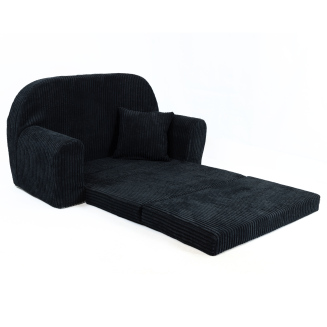 Mini-Sofa Rosalia - Ausklappbares Kindersofa aus Cord - 36