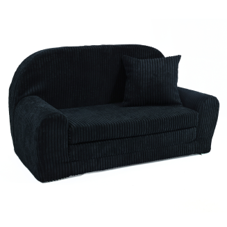 Mini-Sofa Rosalia - Ausklappbares Kindersofa aus Cord - 38
