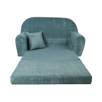 Mini-Sofa Rosalia - Ausklappbares Kindersofa aus Cord - 25