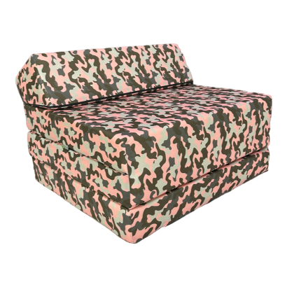 Klappmatratze Gästematratze Größe 200x70x10cm Camouflage Pink