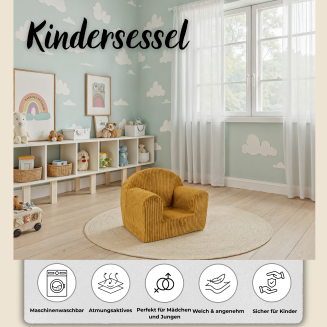 Kindersessel Mini in Cord – Komfort und Stil für die Kleinsten - 25