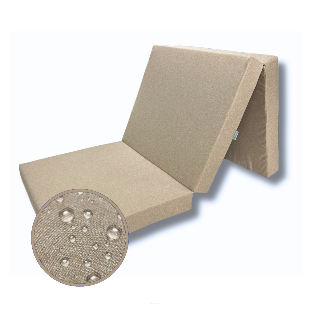 Klappmatratze mit wasserfestem Outdoor-Bezug -Größe M 180 x 65 x 7cm