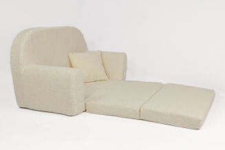Mini-Sofa David - Ausklappbares Kindersofa aus Teddystoff in 6 Farben - 4
