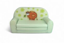 Kindersofa MINI Kindercouch W386_42 Grüne Kuh
