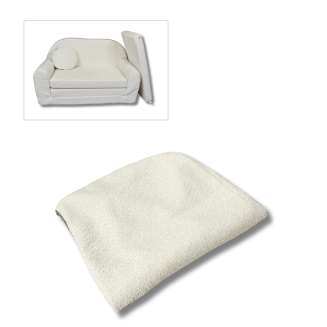 Ersatzbezug aus Teddy-Stoff für das große Kindersofa – In zwei Farben erhältlich - 3