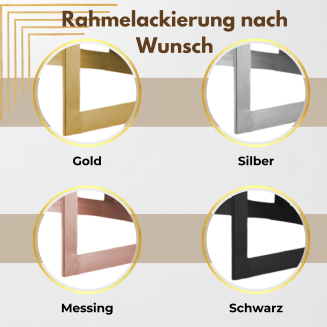 Designer-Couchtisch rund – Glam Round Gold mit schwarzer Glasplatte & Edelstahlgestell - 5