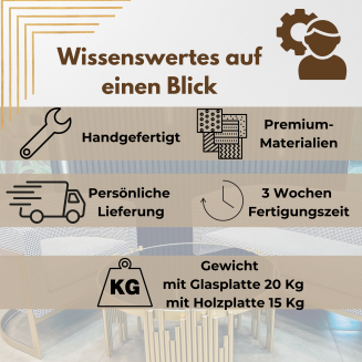 Designer-Couchtisch rund – Glam Round Gold mit schwarzer Glasplatte & Edelstahlgestell - 7